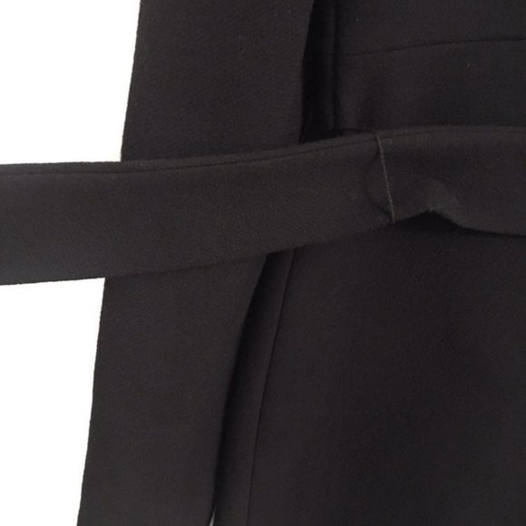 J. Crew NEW Black Double Cloth Funnel Coat Size 00 - Picture 14 of 16